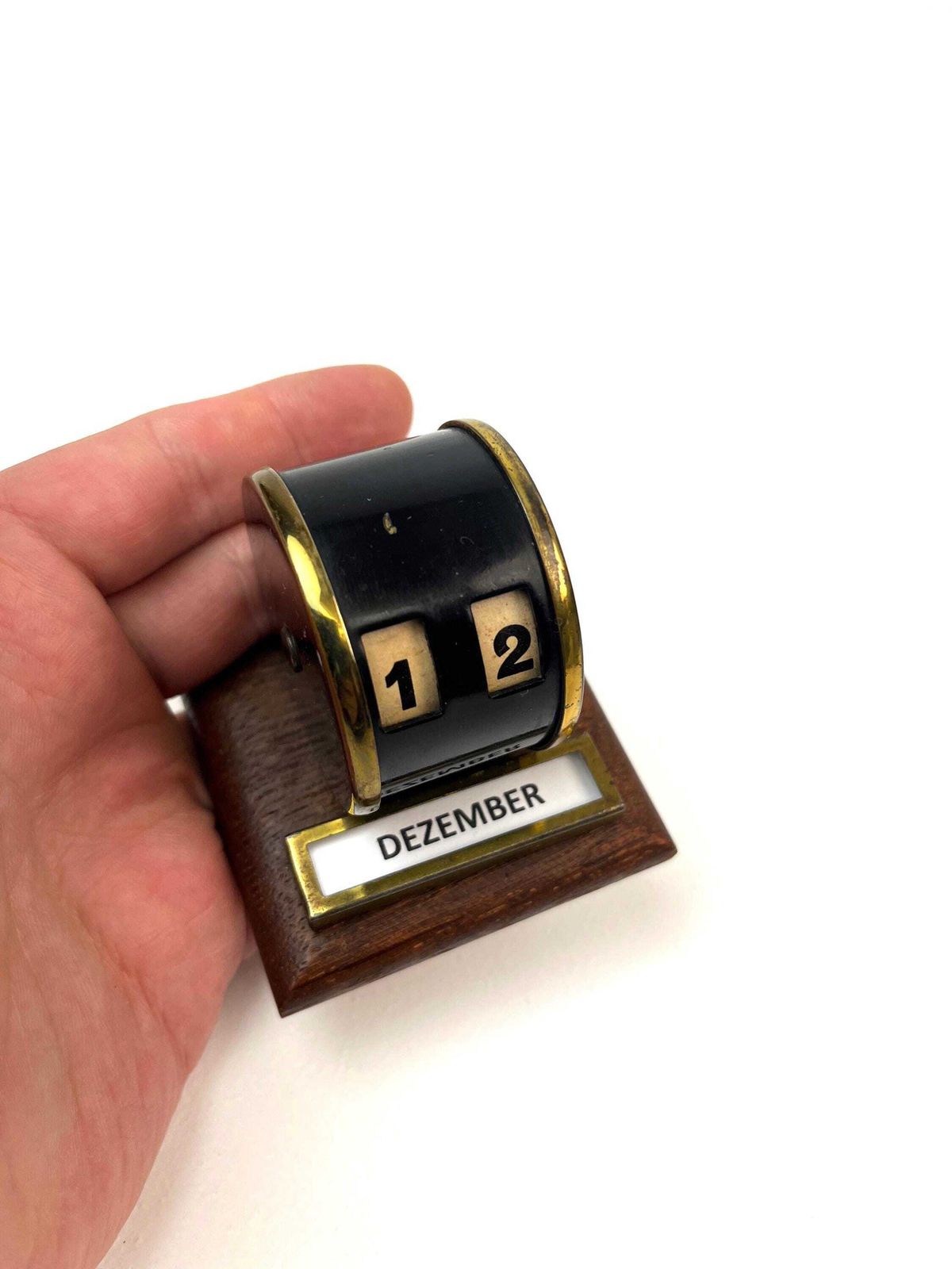 Rare Small Bauhaus Art Deco Enduring Perpetual Desk Calendar Germany 1930 photo 219.0