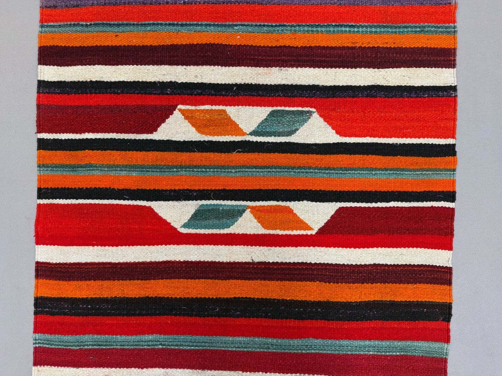 photo for sale Turkish Kilim Runner 310x91 Cm, Vintage Kelim Rug, Long And Narrow 2513