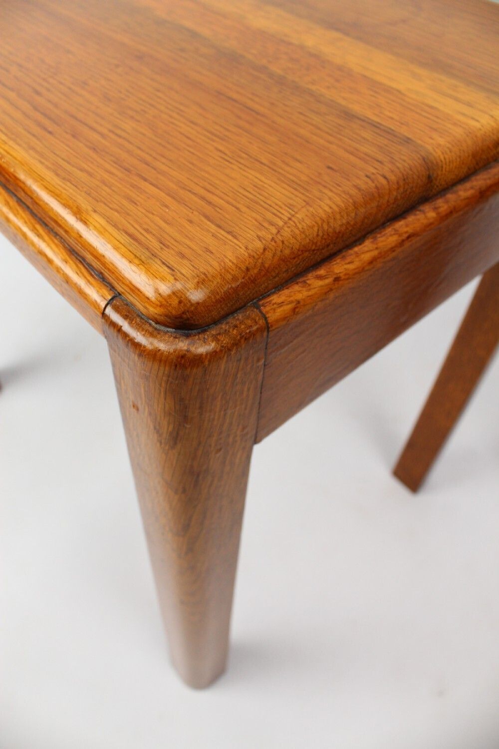Small Art Deco Nest Of 3 Oak Tables photo buy