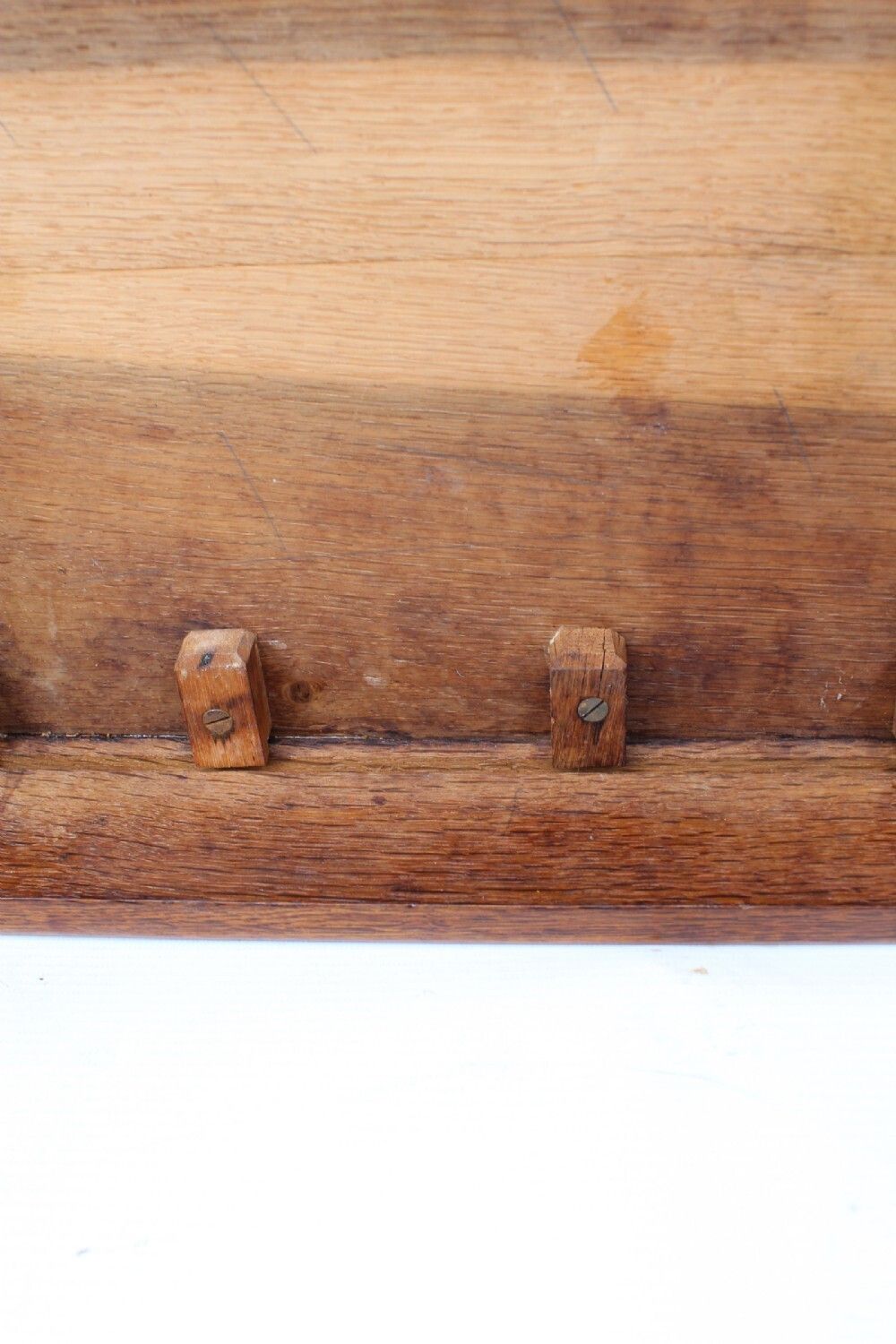 395.0 Small Art Deco Nest Of 3 Oak Tables photo
