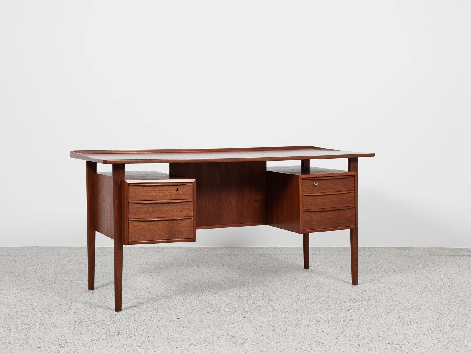 Midcentury Danish Desk In Teak By Peter Løvig Nielsen   1968