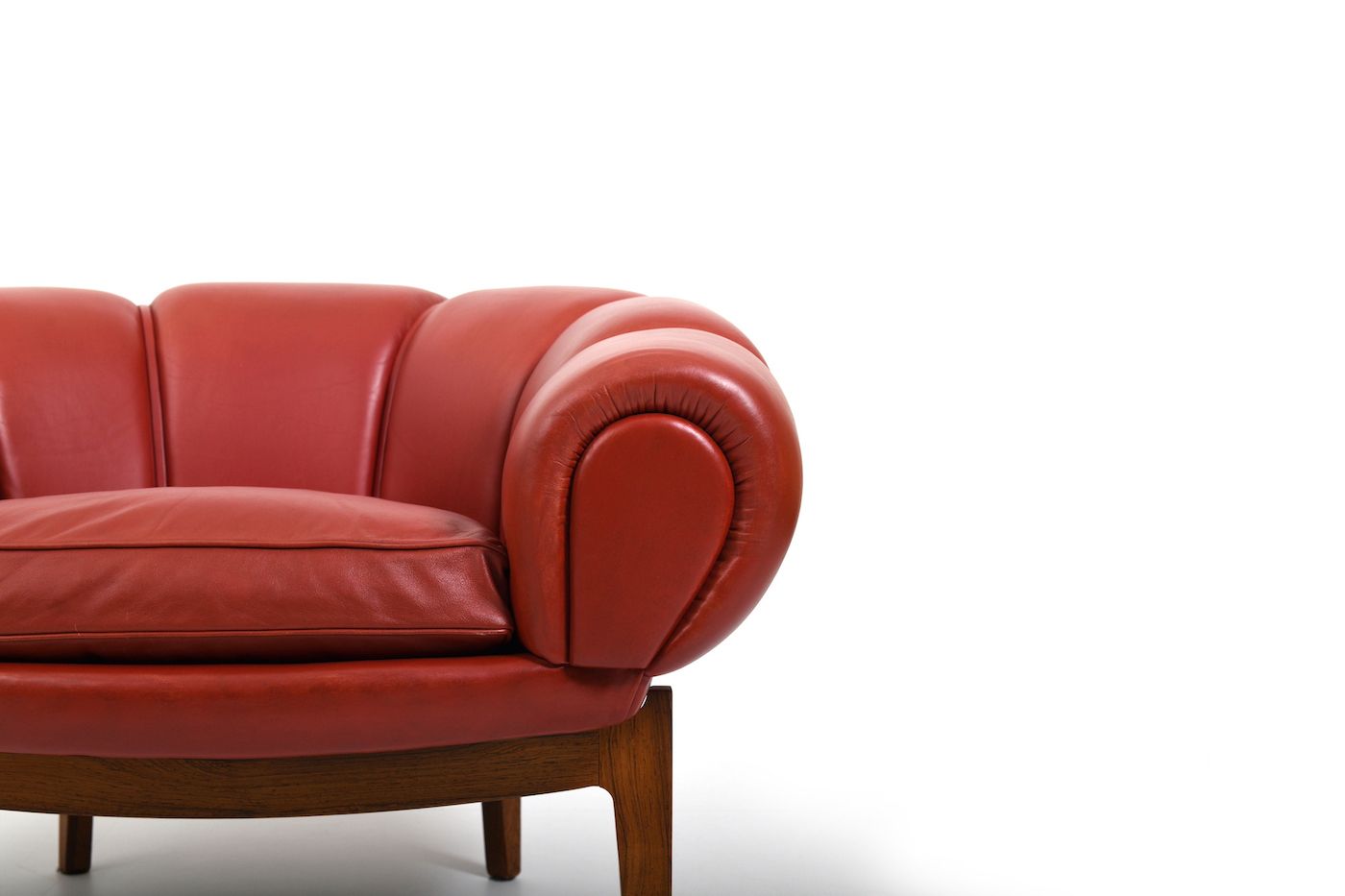 Original And Rare Danish „Croissant“ Easychair By Illum Wikkelsø 1950s photo vintage