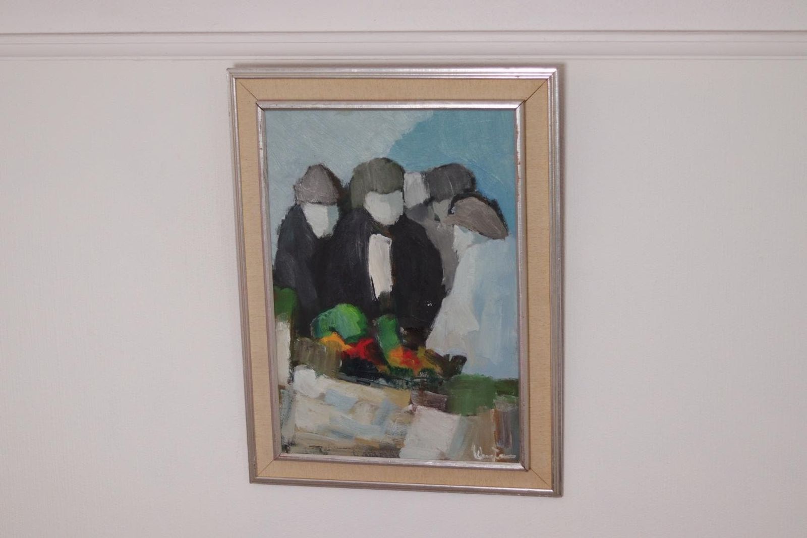 Original Mid Century Swedish Oil On Panel – Abstract By Stig Wernheden – Vintage & Framed – 74 × 54.5 Cm (29.1" × 21.5") photo buy