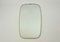 Mid Century Modern German Wall Mirror In Aluminium, 1970s photo buy