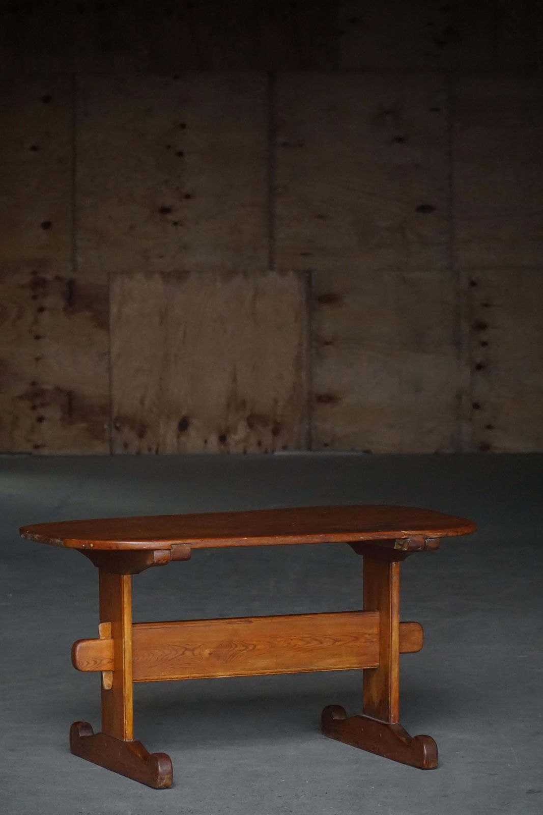1503.0 Primitive Swedish Oval Dining Table In Pine, Early 20th Century photo