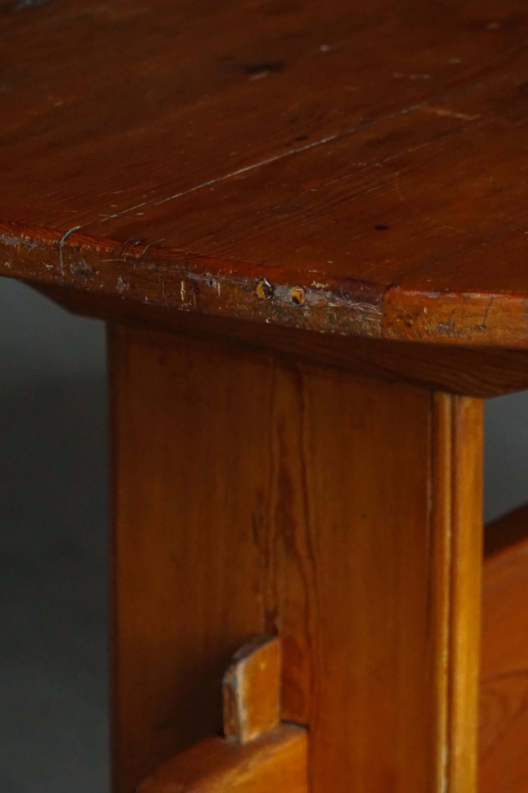 photo buy Primitive Swedish Oval Dining Table In Pine, Early 20th Century