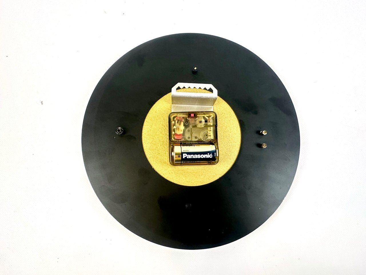 Mid Century Modern Sunburst Wall Clock In Brass Chrometron From Richter Electric, 1960s photo buy