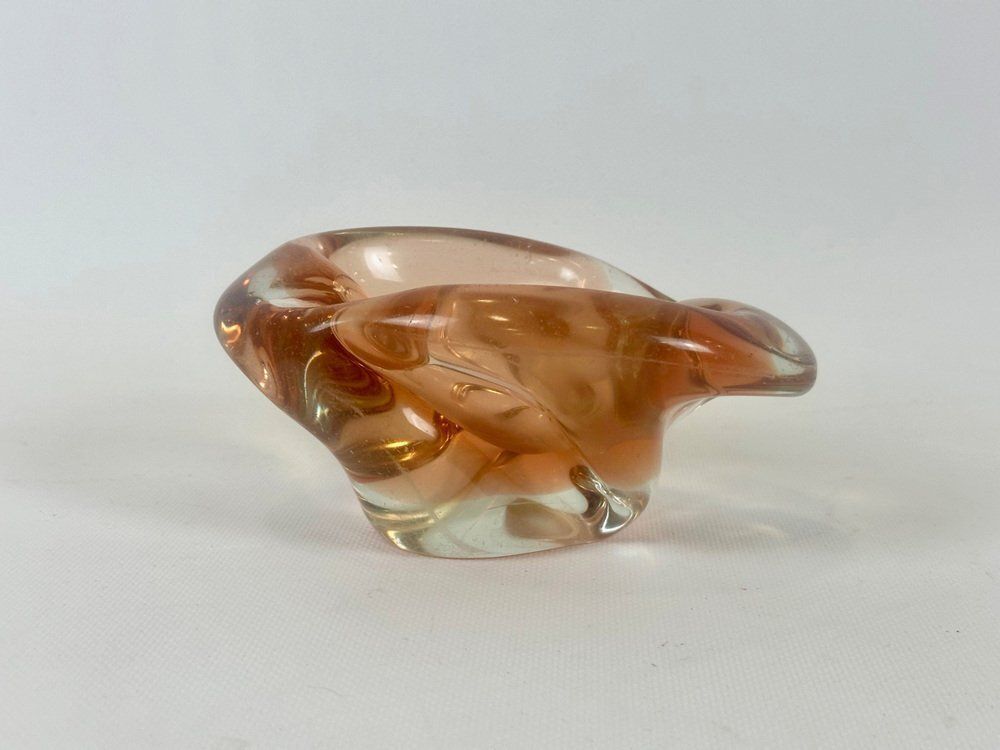 Art Glass Ashtray Or Bowl Attributed To Josef Hospodka For Chribska Sklarna, 1960s photo furniture
