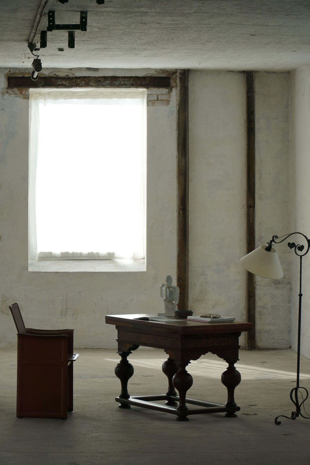 photo for sale Extendable Oak Table With Intarsia, Baroque, Danish Cabinetmaker, 19th Century