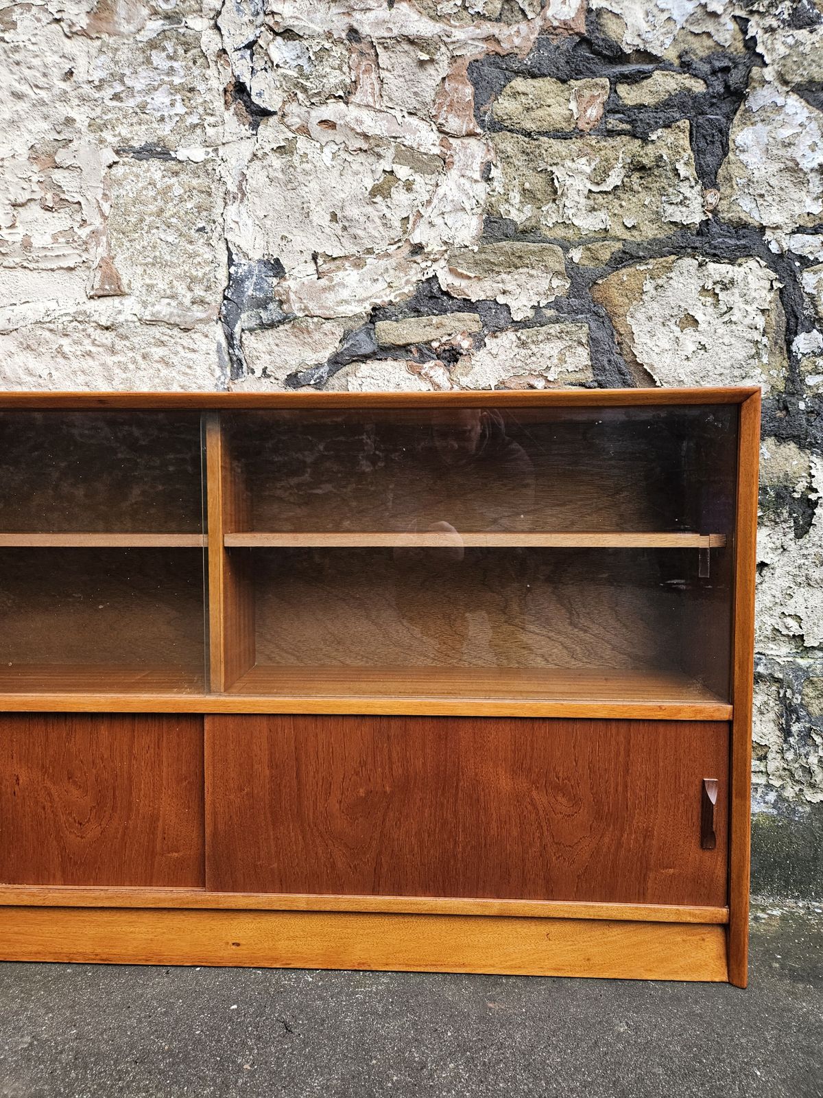 Display Cabinet By Herbert Gibbs Bookcase Shelving Mid Century Teak Furniture photo for sale
