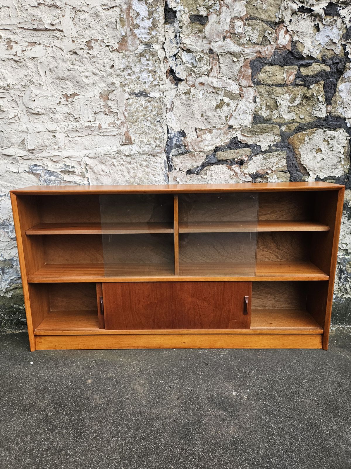 Furniture Display Cabinet By Herbert Gibbs Bookcase Shelving Mid Century Teak Furniture photo