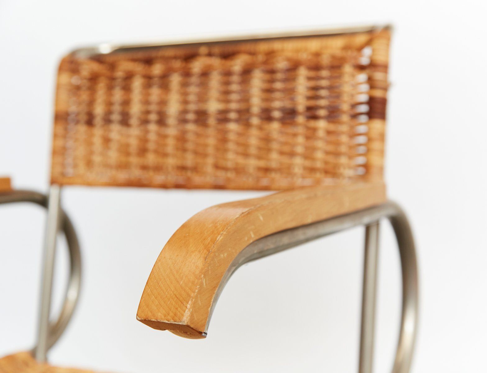 photo for sale Bauhaus D40 Armchair By Marcel Breuer For Tecta, 1980s, Set Of 4
