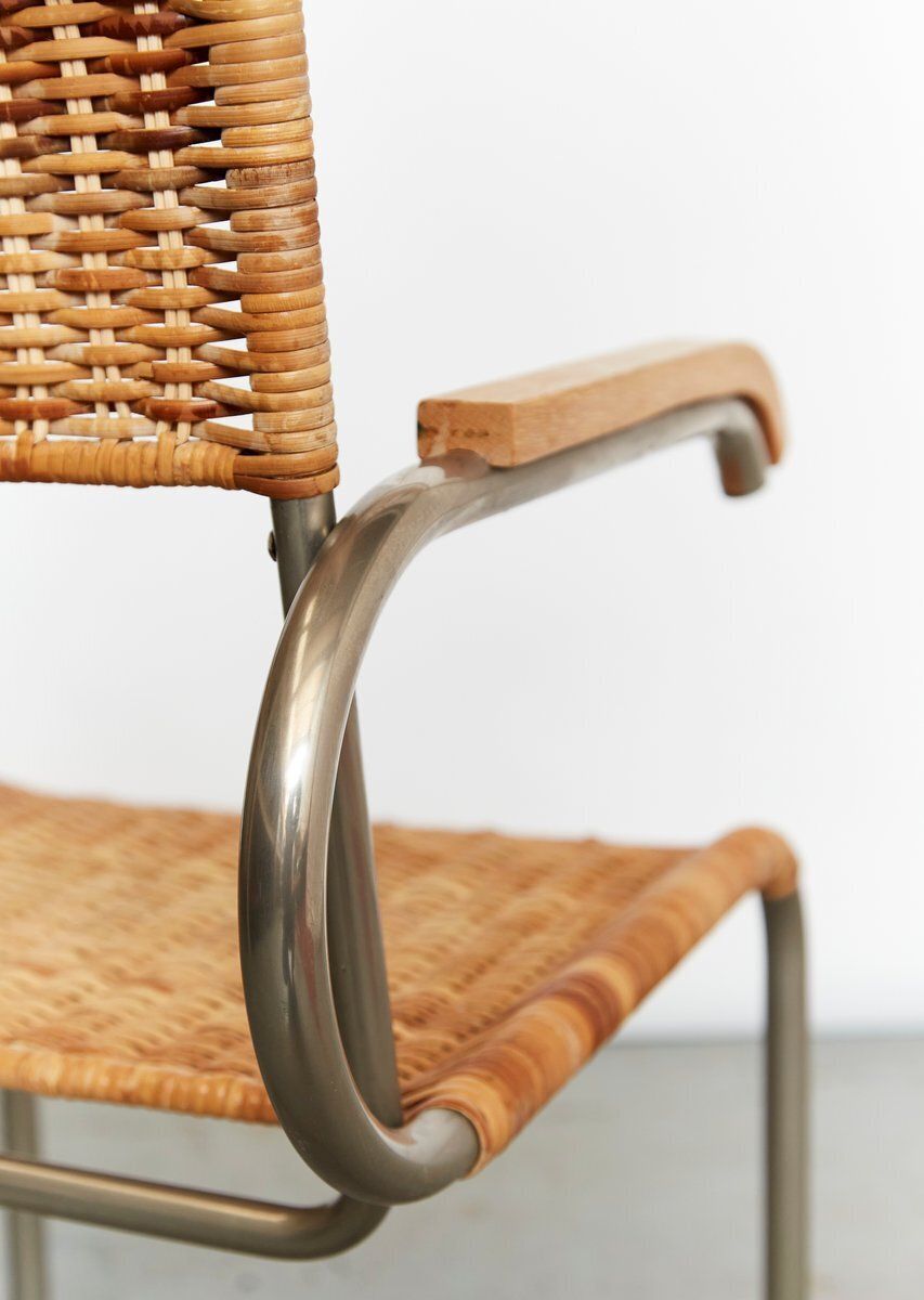 photo vintage Bauhaus D40 Armchair By Marcel Breuer For Tecta, 1980s, Set Of 4