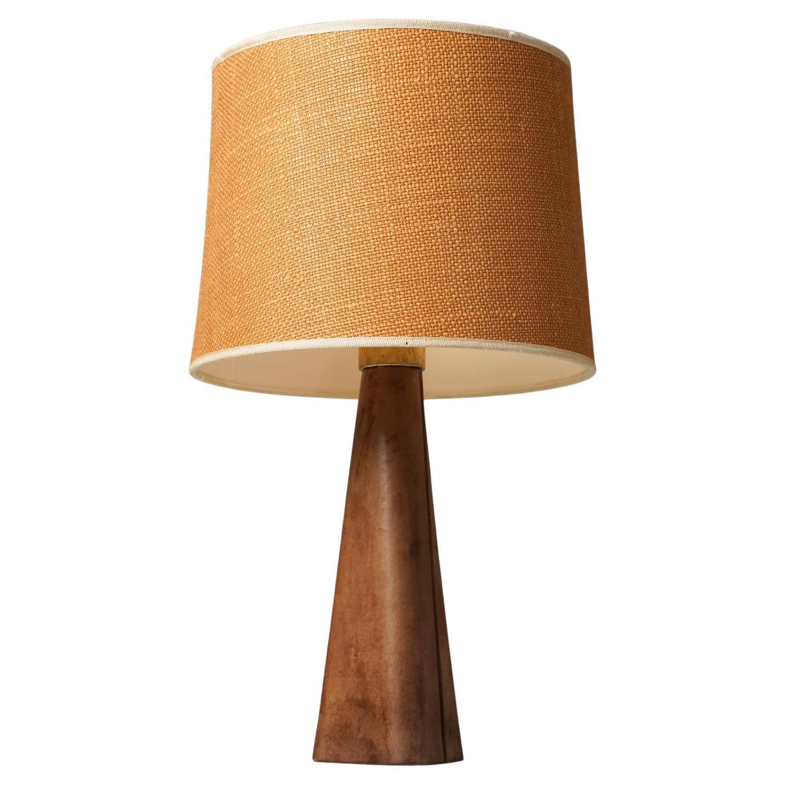 Model 46 017 Leather Table Lamp, Lisa Johansson Pape, Stockmann/Orno, 1960s
