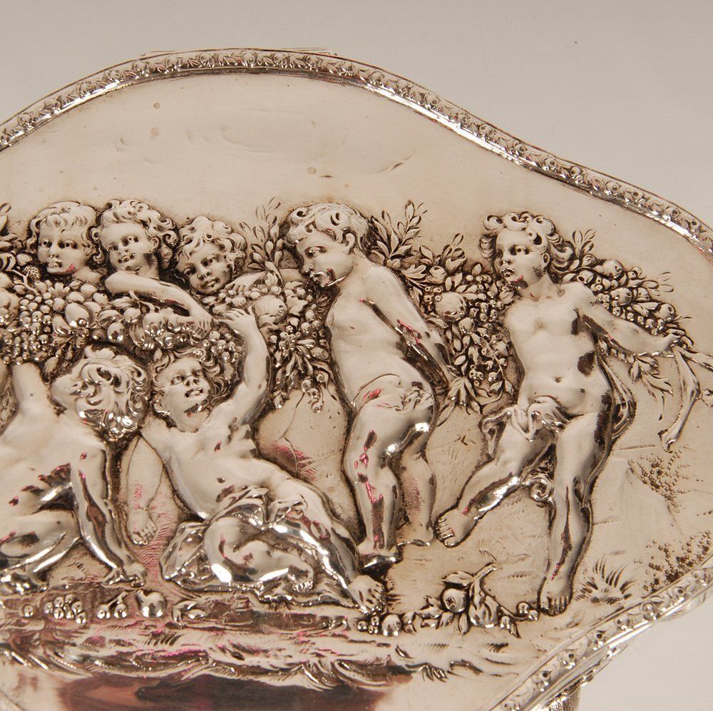 Antique German Jewelry Box In Silver From J.D.Schleißner & Söhne photo for sale