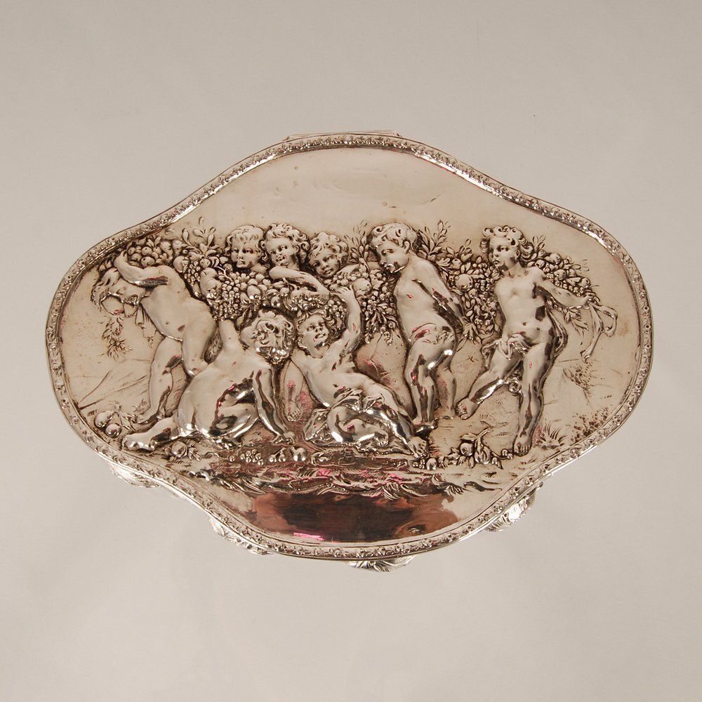 Antique German Jewelry Box In Silver From J.D.Schleißner & Söhne photo buy