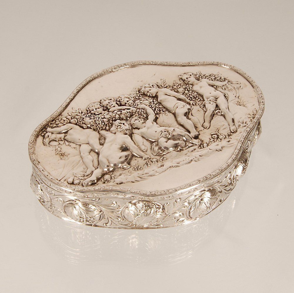 Antique German Jewelry Box In Silver From J.D.Schleißner & Söhne photo vintage