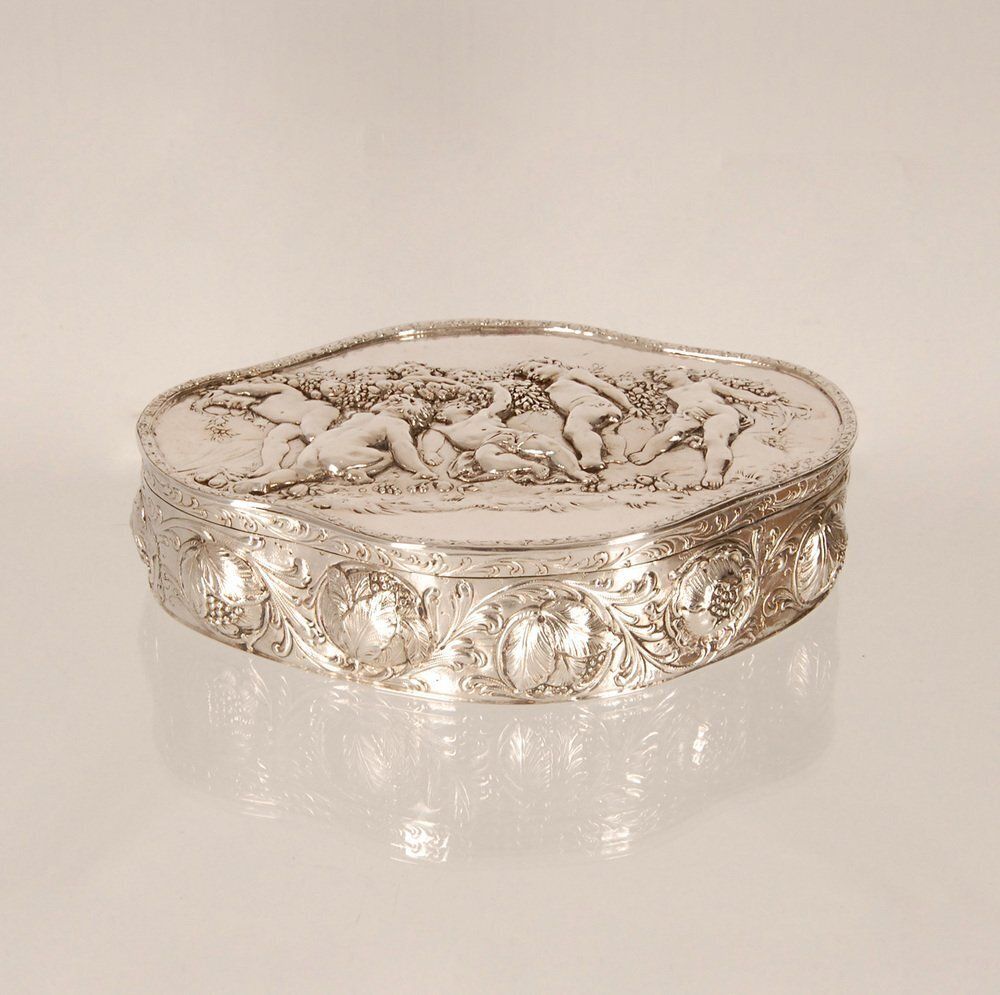 5024.0 Antique German Jewelry Box In Silver From J.D.Schleißner & Söhne photo