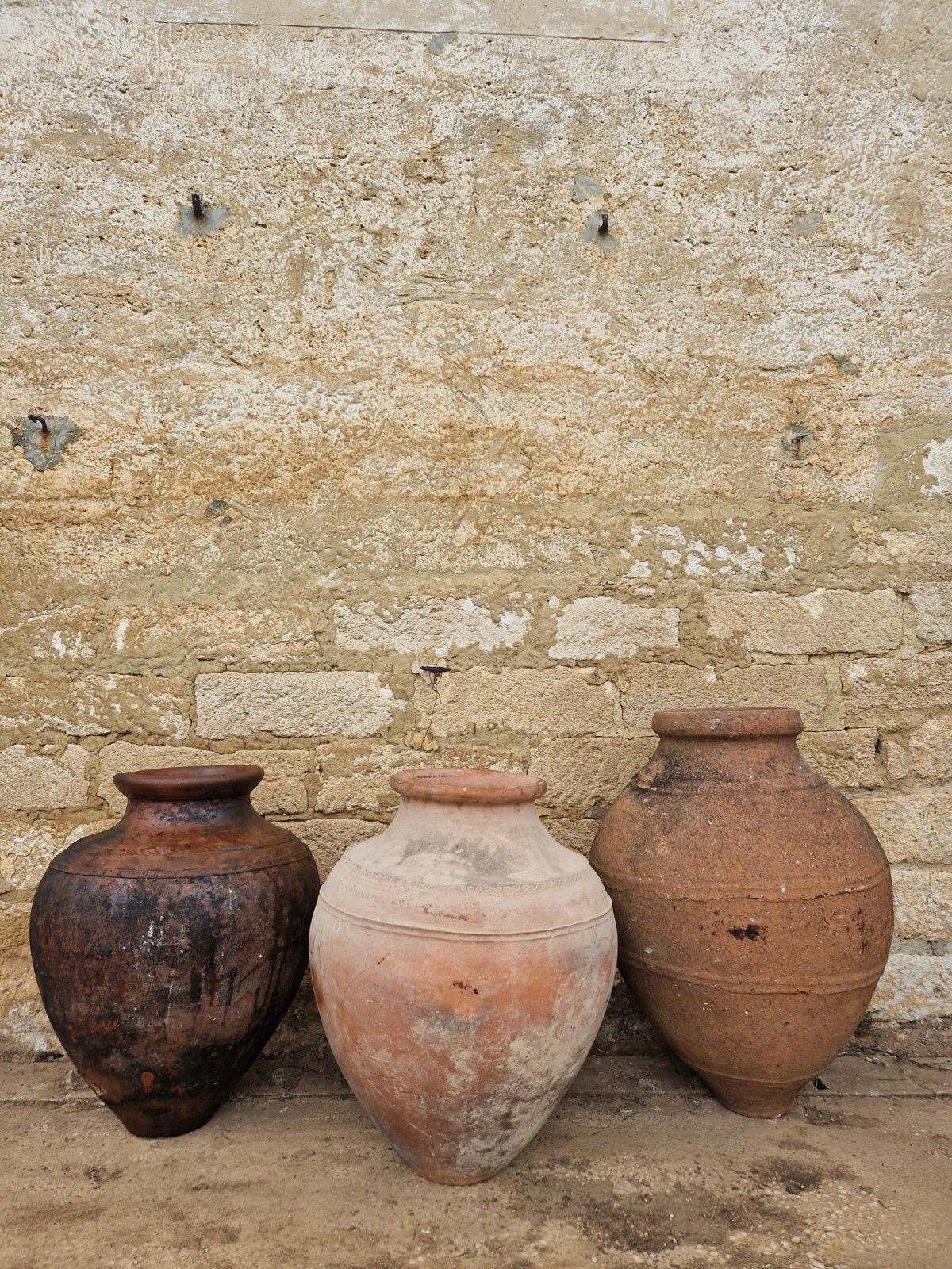 Large Terracotta Pot European Olive Oil Jar Antique Planter photo Garden Decor