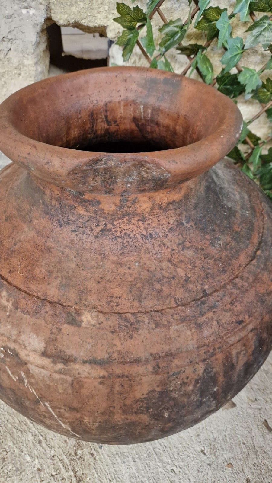 Large Terracotta Pot European Olive Oil Jar Antique Planter photo buy