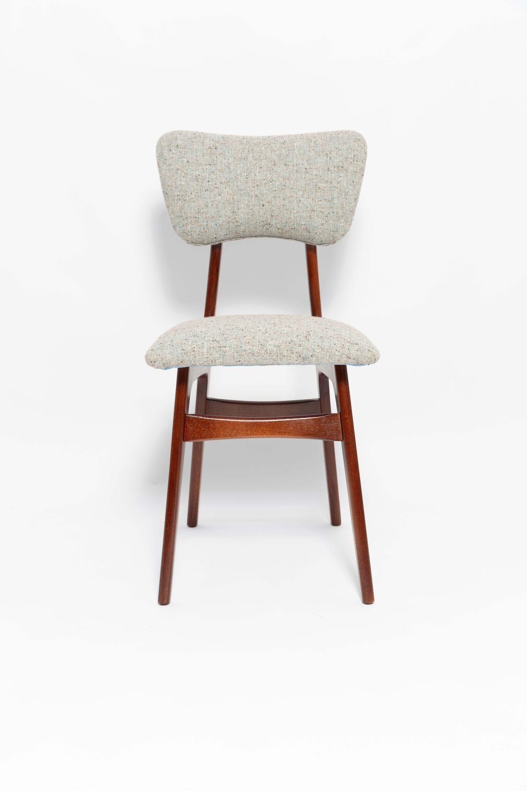 Mid Century Butterfly Chair, Blue Gray Wool, Walnut Wood, Europe, 1960s  1 photo vintage