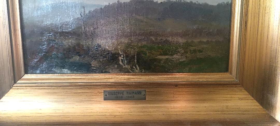 Oil Painting On Canvas, Joseph Hainmann (Milan 1828 Alexandria Of Egypt photo vinterior