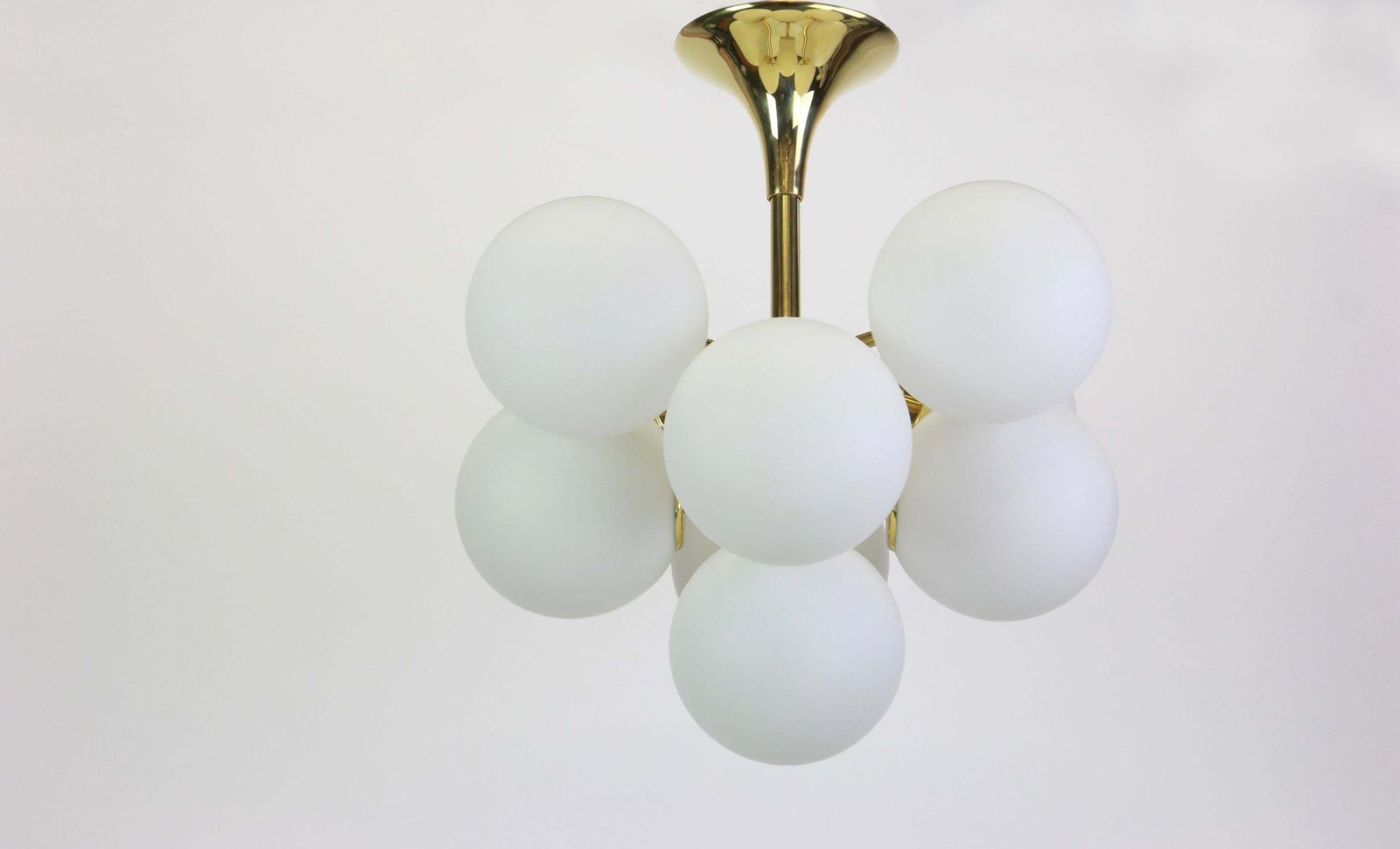 Atomic Brass Chandelier By E.R. Nelel For Temde, Switzerland, 1960s photo furniture