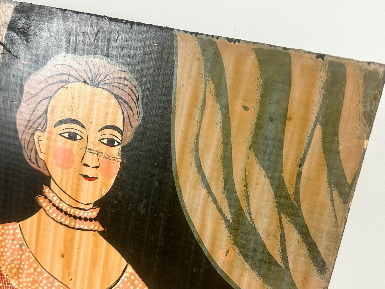 George Nathan, Colonial Woman, 1960s, Painting On Board photo 197.0