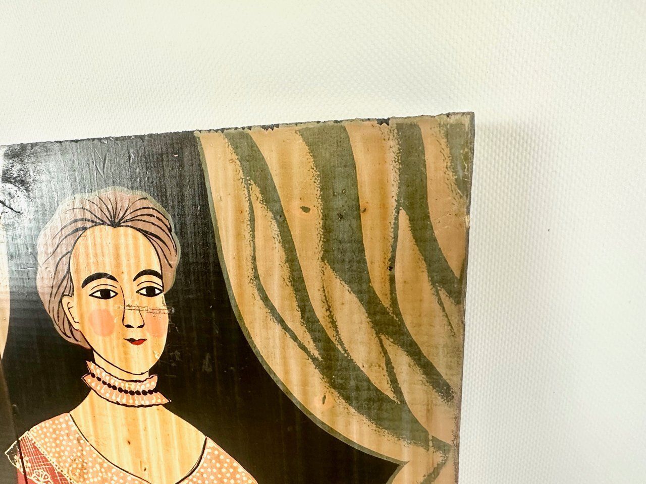 photo furniture George Nathan, Colonial Woman, 1960s, Painting On Board