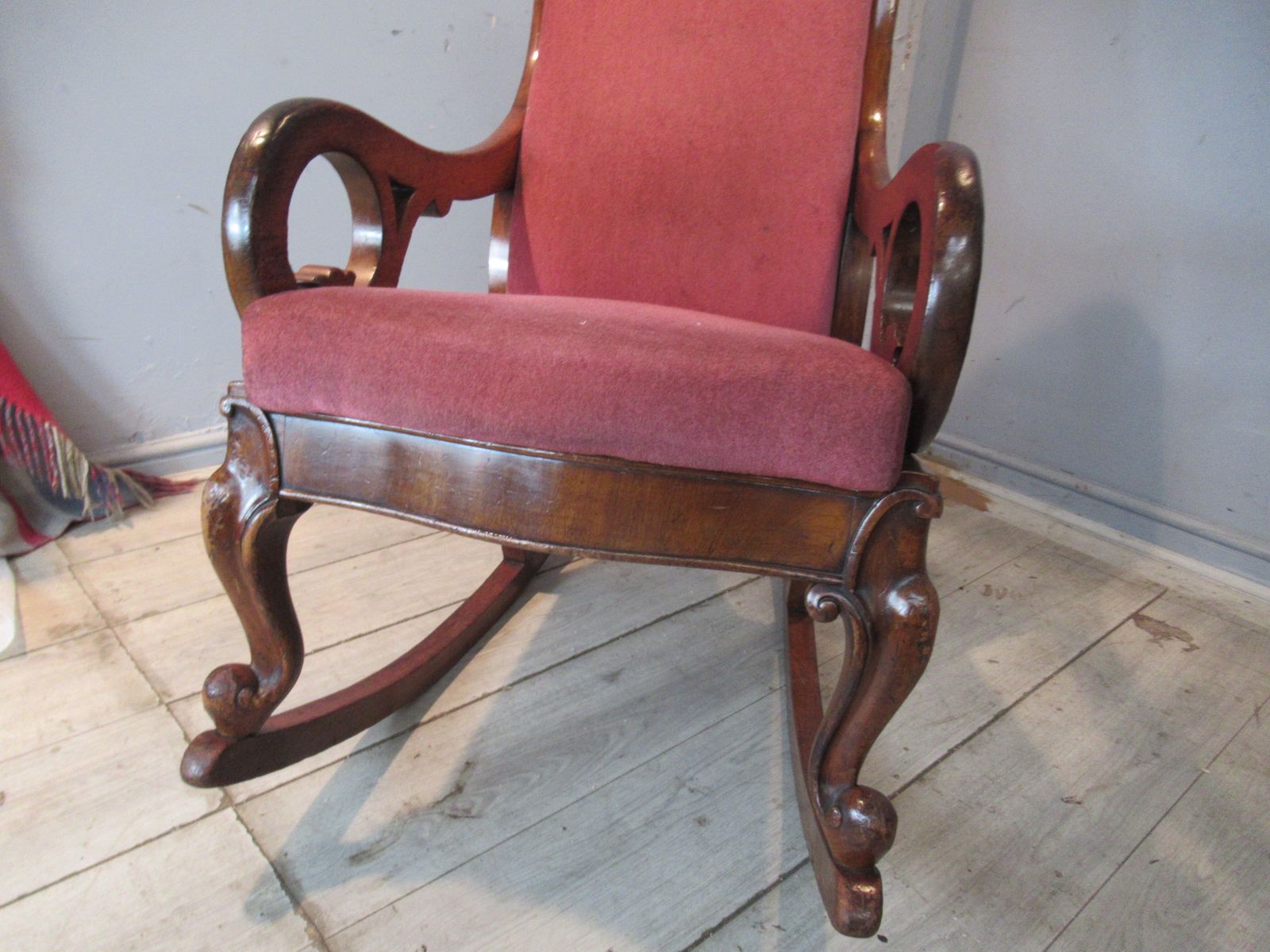 Victorian Mahogany  1880s  Rocking Chair photo buy