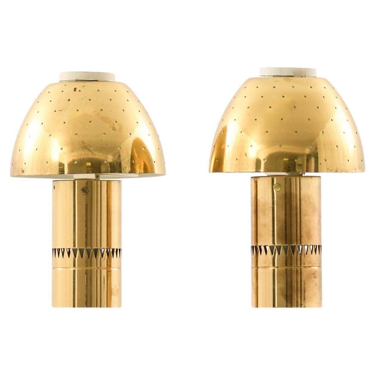 Pair Of Table Lamps In Brass By Hans Agne Jakobsson, 1964