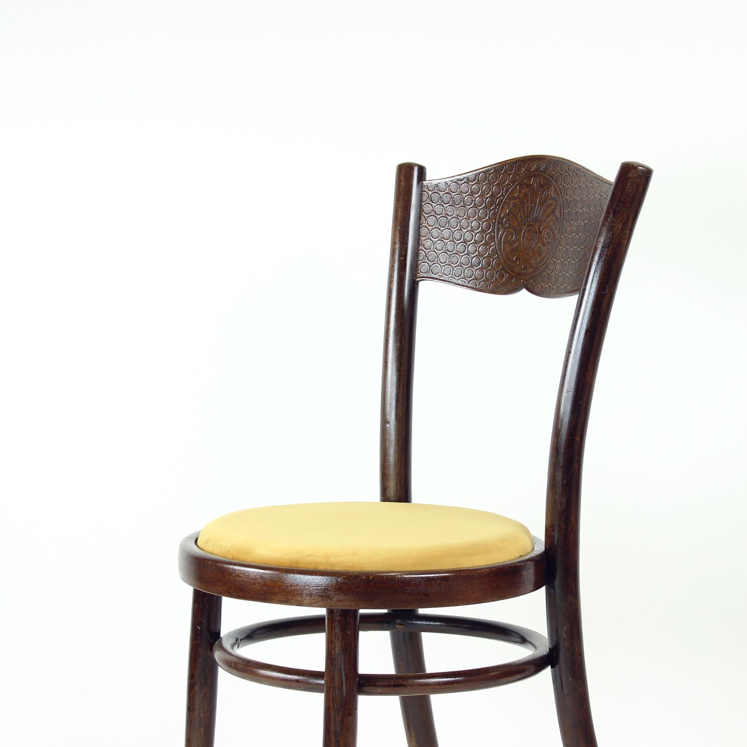 Vintage Bentwood Chair, Thonet Design, Czechoslovakia 1940s photo for sale