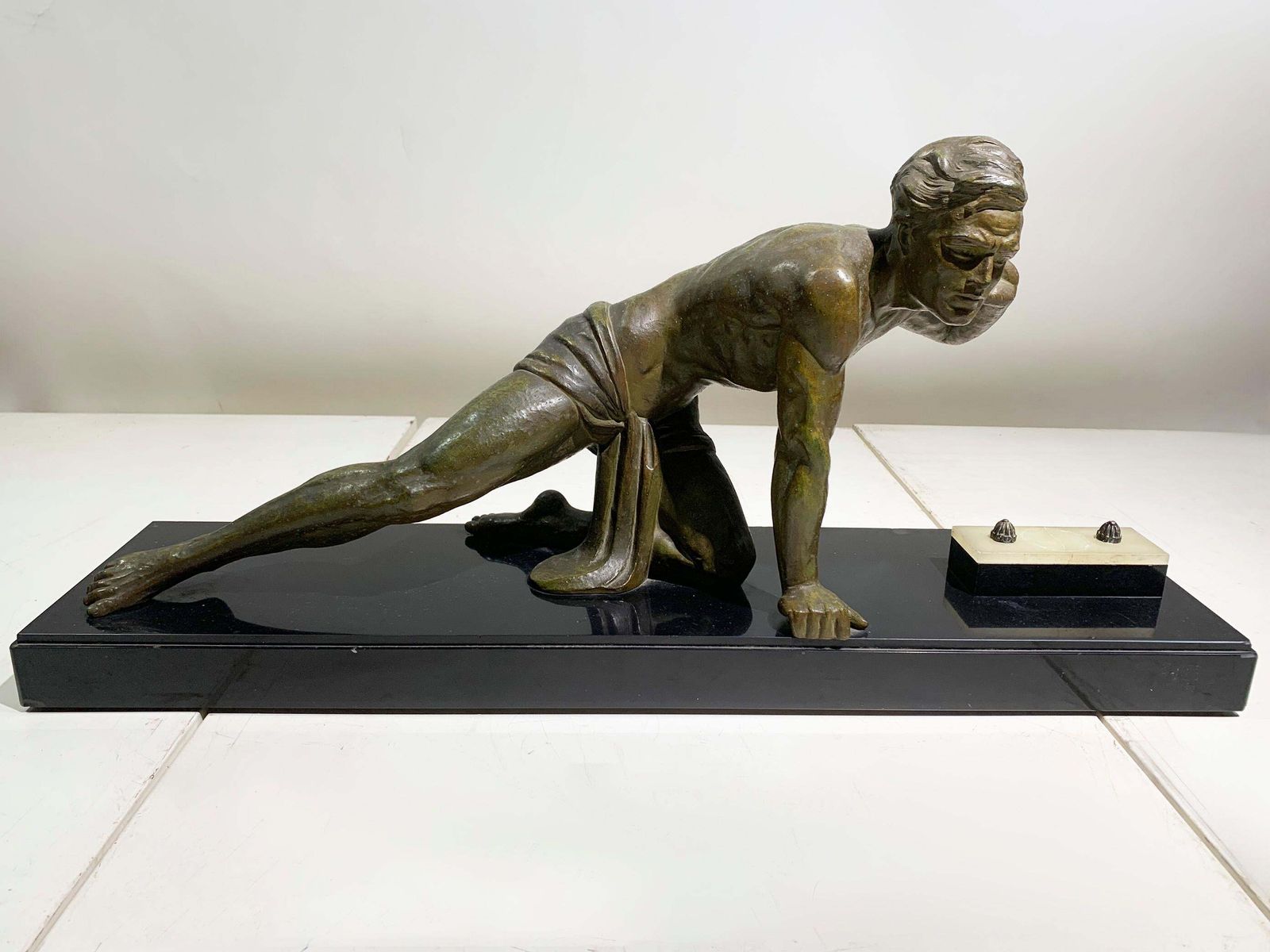 Art Deco "The Lookout" Sculpture, Attributed To Jean De Roncourt, Circa 1930's photo furniture