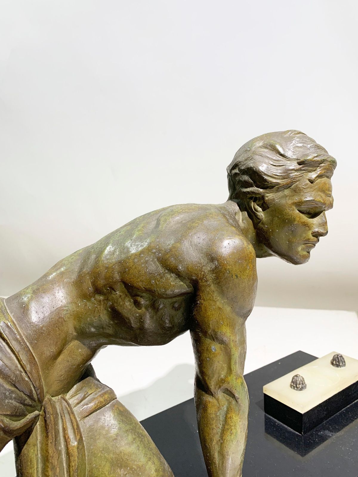 Art Deco "The Lookout" Sculpture, Attributed To Jean De Roncourt, Circa 1930's photo vinterior