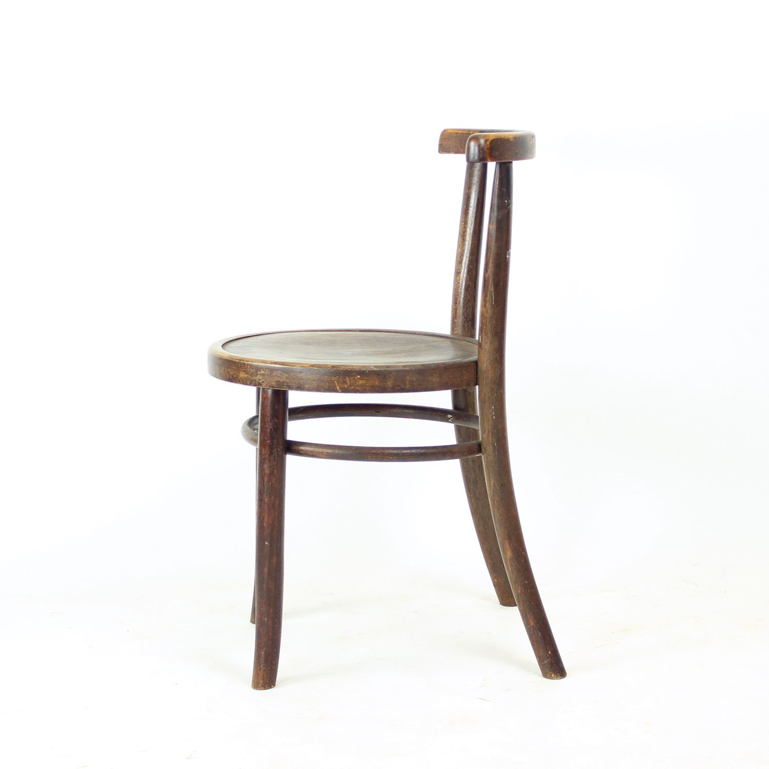 1950s Round Bentwood Child Chair By Tatra photo 180.0
