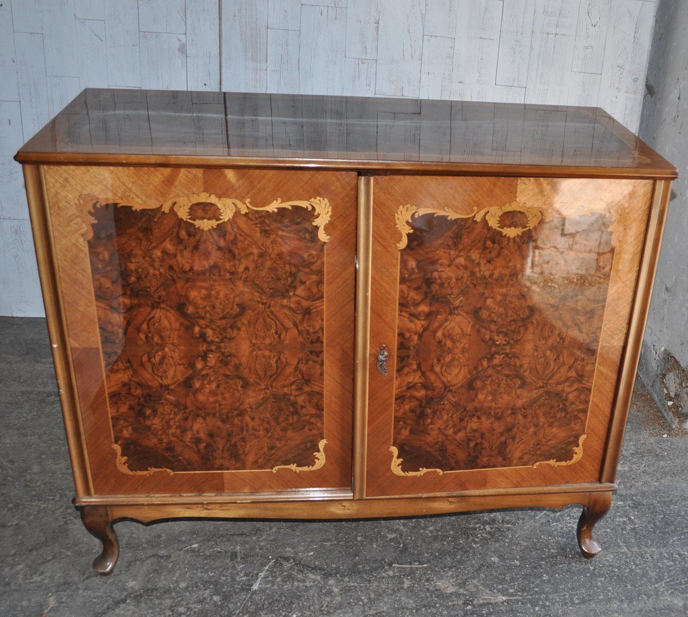 Hungarian Baroque Style Dresser, 1940s photo Furniture