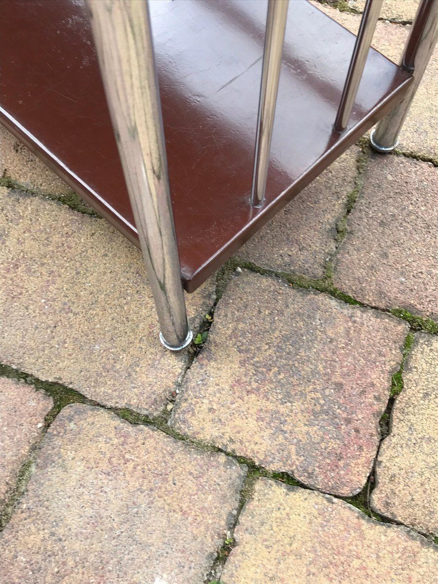 Bauhaus Style Metal Book Shelf, 1920s photo vintage