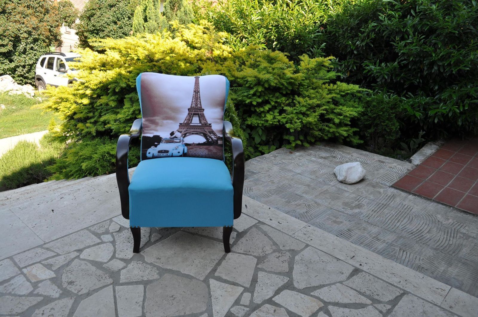 Art Deco Parisian Armchair, 1920s photo furniture