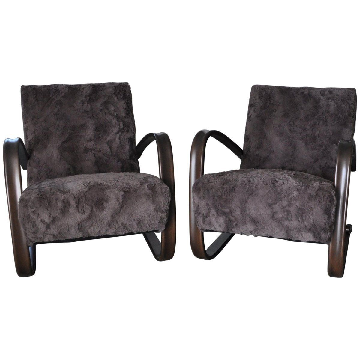 Set Of Model H 269 Lounge Chairs By Jindrich Halabala, 1930s photo buy