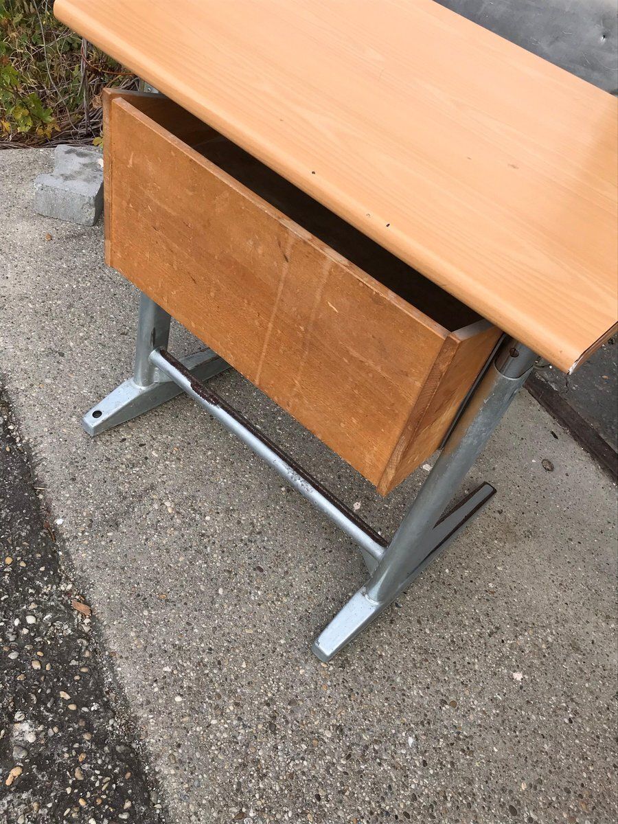 Swiss School Bench From Embru, 1960s photo vintage