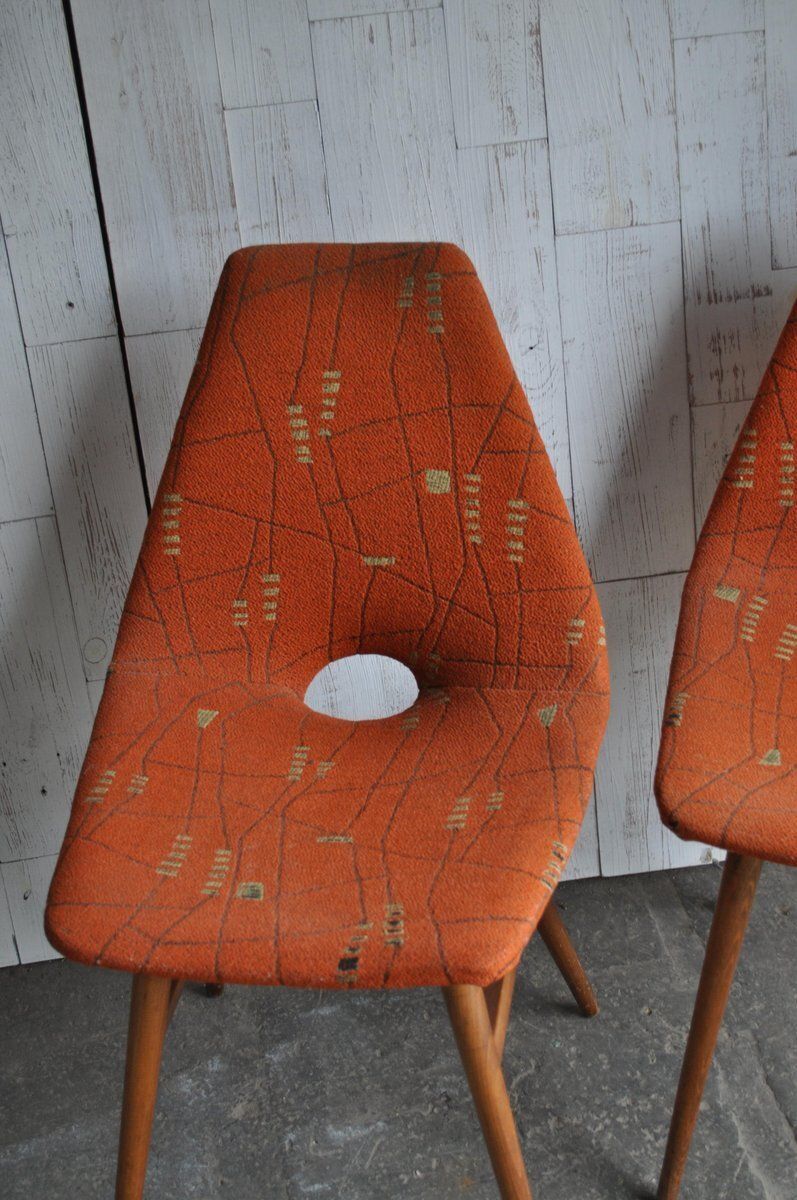 Set Of Hungarian Erika Chairs By Judit Burián For Szkiv, 1959 photo vinterior