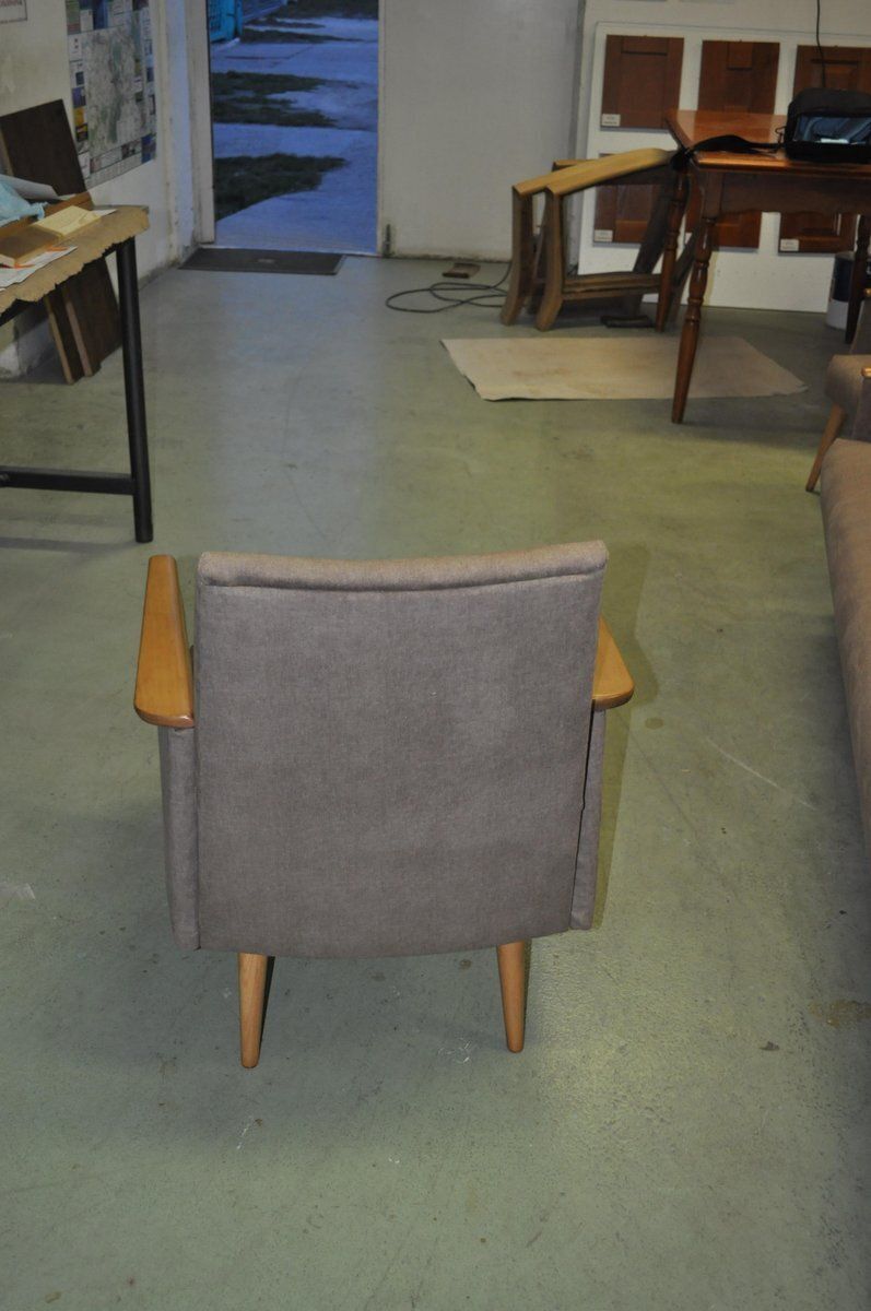Set Of German Lacquered Lounge Chairs, 1960s photo for sale