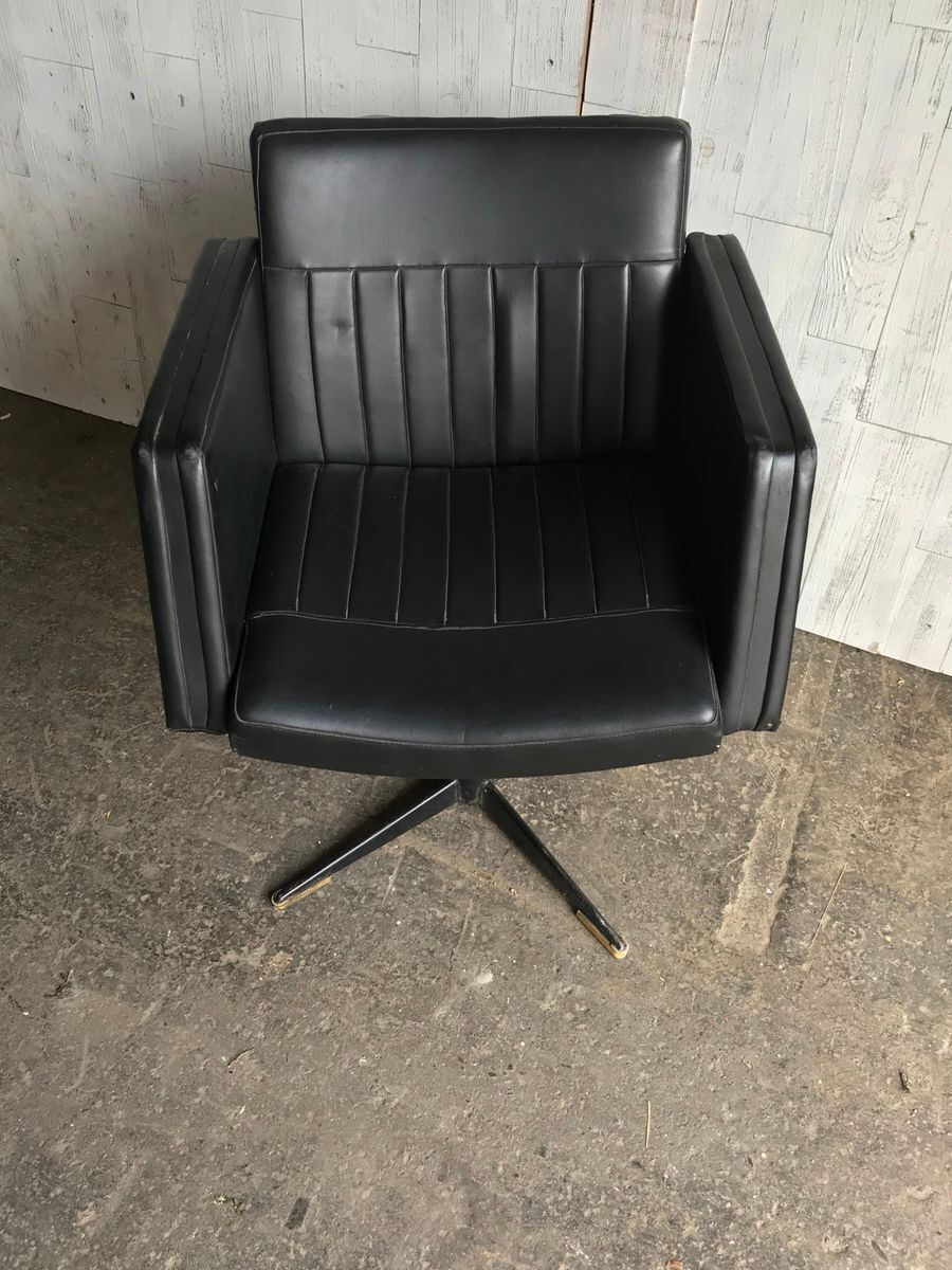Czech Swivel Club Chair With Metal, 1960s