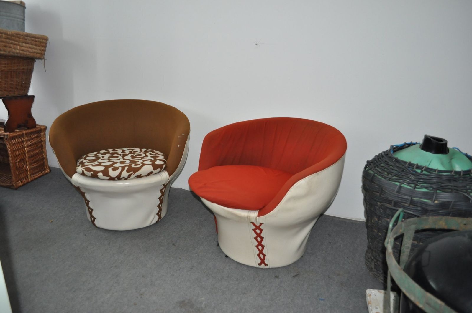 Set Of Vintage Tub Chairs, 1970s
