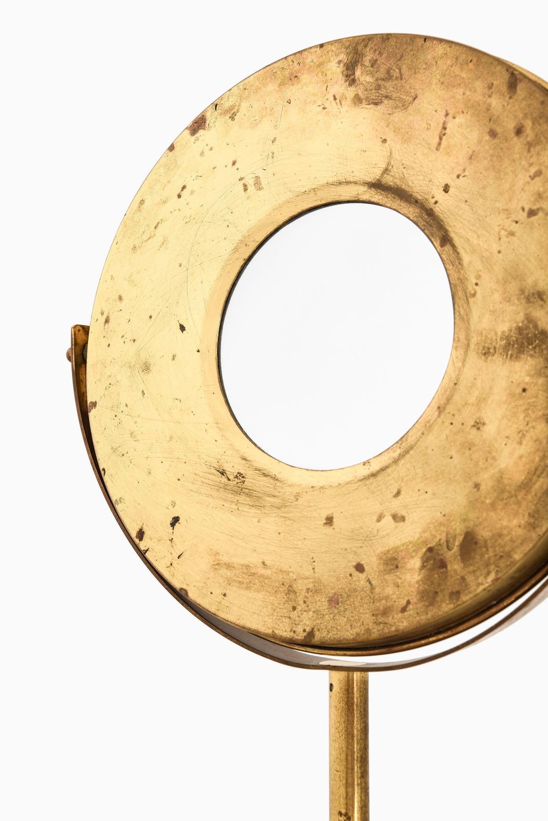 Table Mirror In Brass By Hans Agne Jakobsson, 1950's photo Home Decor