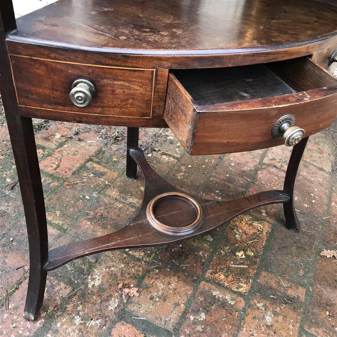 Antique Mahogany Gentleman's Corner Washstand Early 19th C photo buy