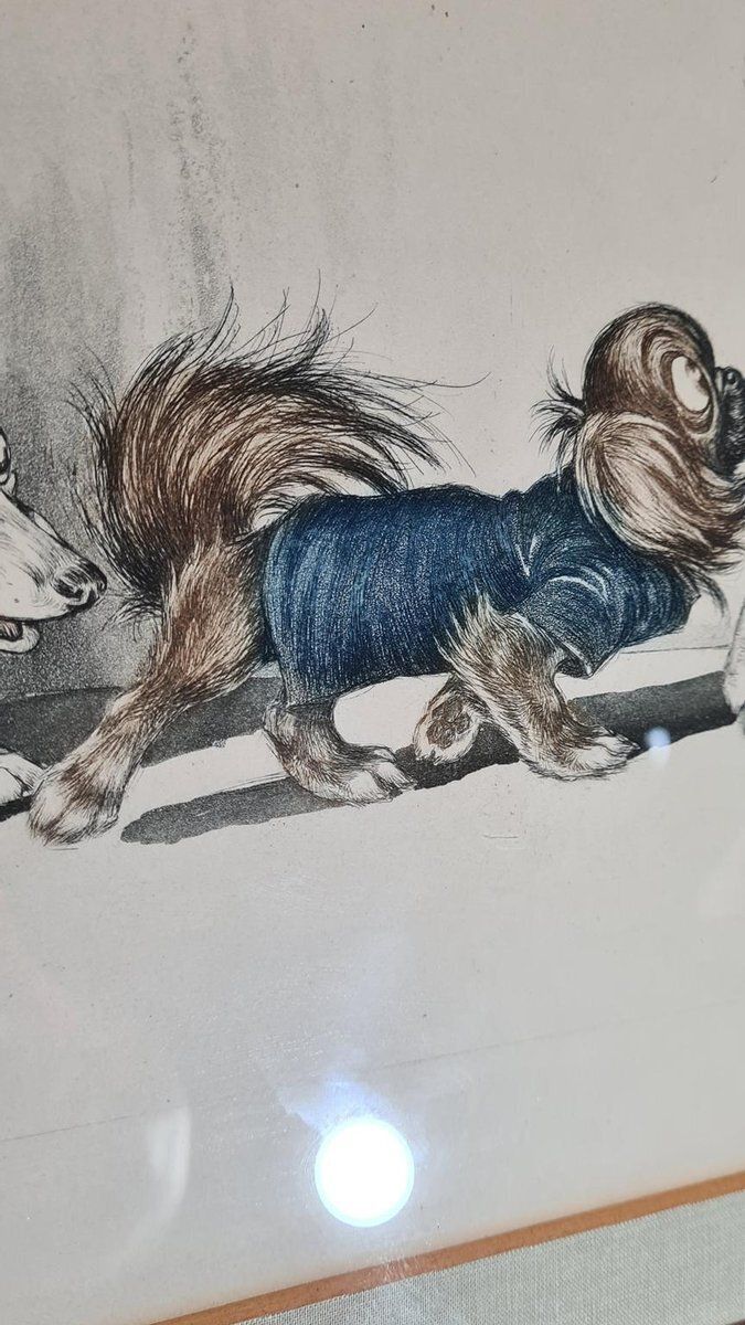 Boris O Klein, Dogs, 1960s, Wood & Paper photo buy