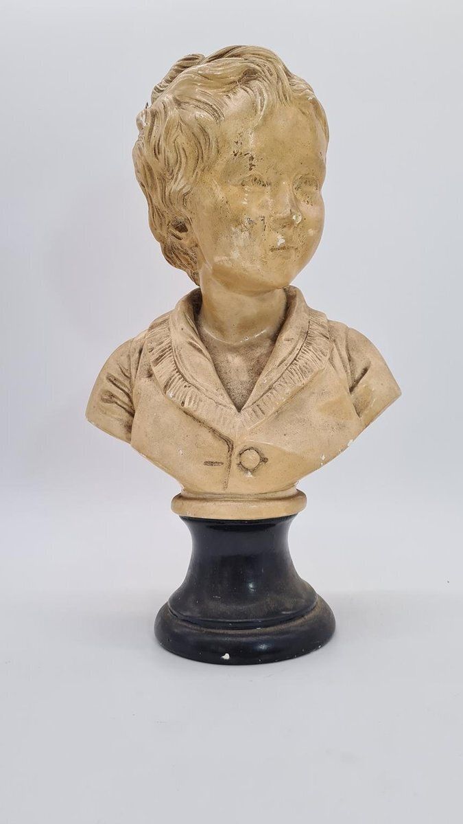 Bust Of Boy In Plaster, 1890s photo furniture