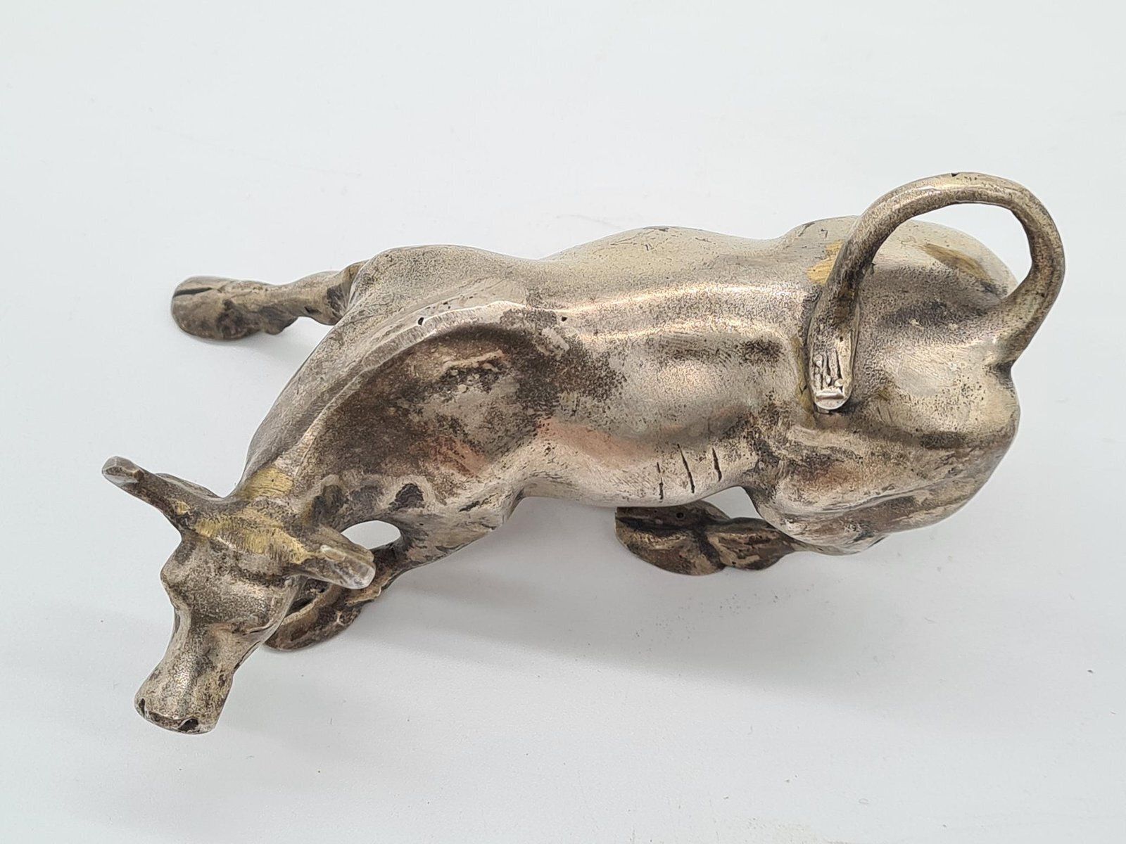 photo furniture Charging Bull Figurine In Bronze By A. Di Modica, 1980s.