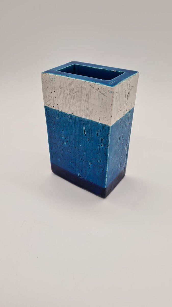 Vintage Italian Rimini Blue Vase By A. Londi For Bitossi, 1960s